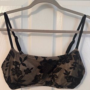 Aerie | The Dipper Lace Bikini Top, Large, NWT